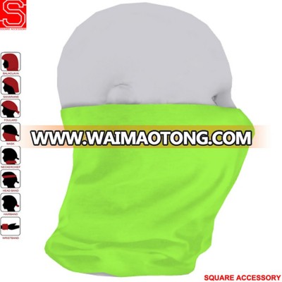 Cheap Lime Green Neck Gaiter Tubular Cheap Face Shield Plain