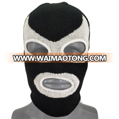 Wholesale Acrylic Warm Three Holes Knitted Balaclava