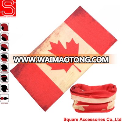 Canada Flag Turban Seamless Neck Tube Bandana Headwear Sacrf